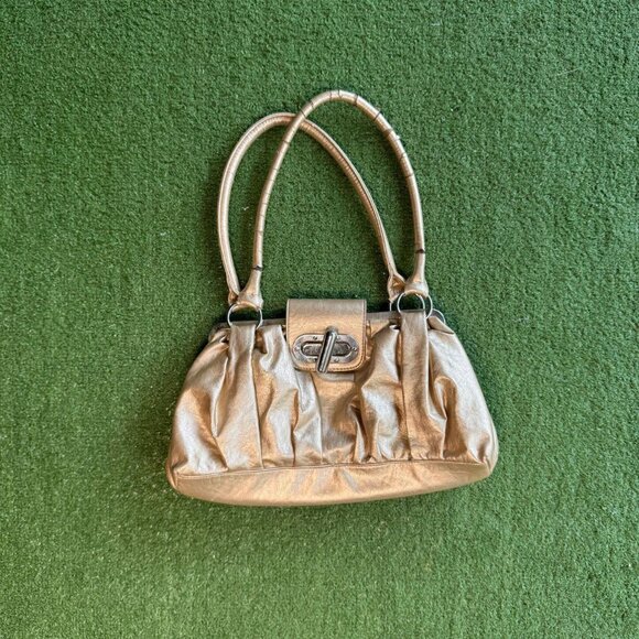 Metallic Gold Shoulder Bag - Picture 1 of 4